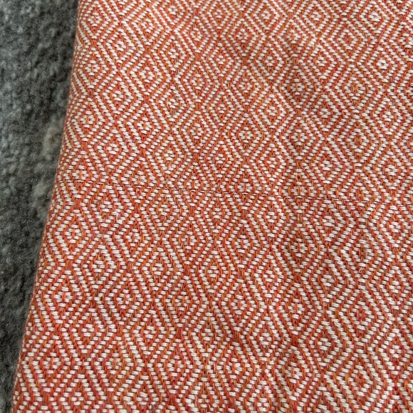 Orange & light beige triangle pattern shawl/pashmina - Picture 3 of 3